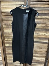 Calvin Klein Women's Sleeveless Sheath Dress Black Size 4