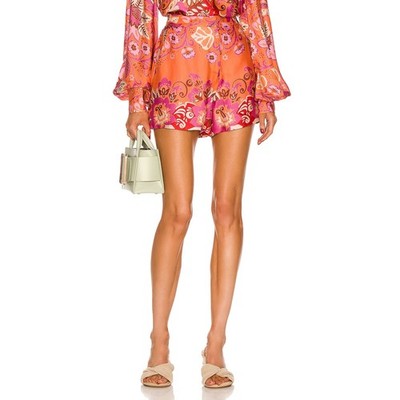 Alexis Floral Orange Flore Shorts Size S