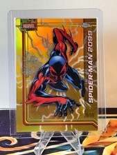 2026 Topps Chrome Marvel Spider-Man 2099 Gold /50 Storm Refractor Parallel #164