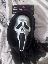 Fun World Ghostface Father Death Full Mask w/ Hood, Scented Halloween