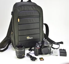Nikon D5300 DSLR Camera Bundle 18-55mm AF-P VR Lens LOW Shutter 2215 Lowepro Bag