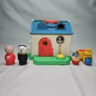 Vintage 1984 Fisher Price Discovery Cottage Playhouse W/ 4 Acc. #136