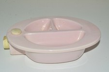 Hankscraft #1105 Mid Century Porcelain Baby Food Warmer Divided Pink Electric