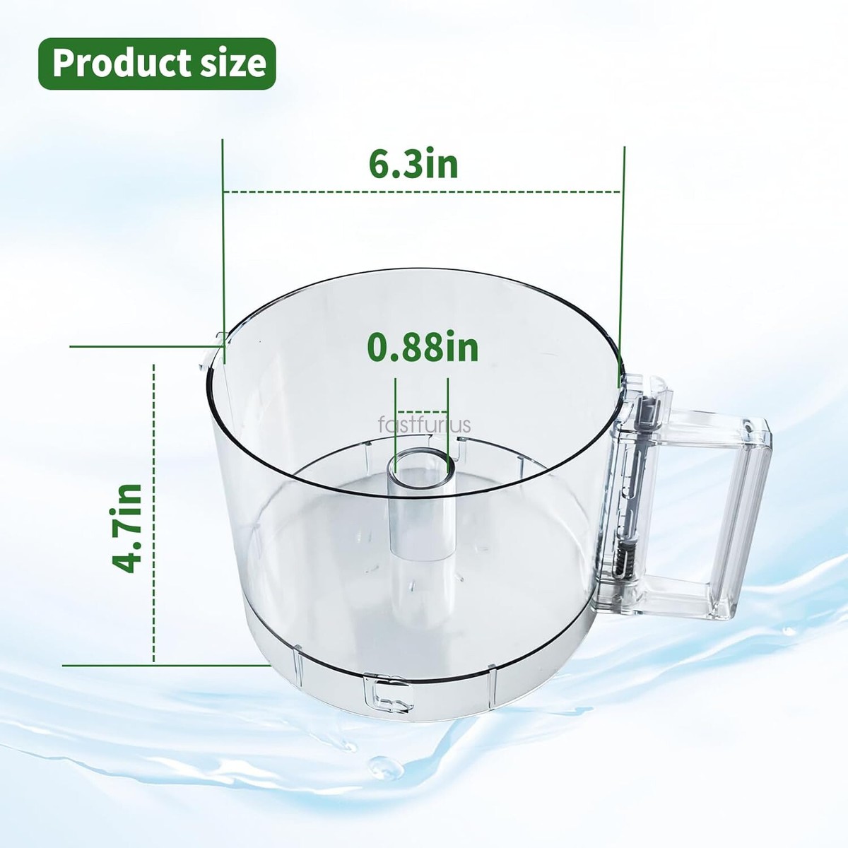 7-Cup Food Processor Work Bowl Fit for Cuisinart DLC-10