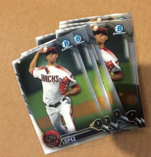 2016 Bowman BCP144 Yoan Lopez 9 count all chrome lot Arizona Diamondbacks