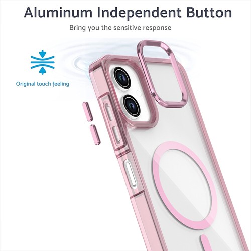 For Samsung Galaxy A06, Phone Case Luxury Anti-Yellow Magnetic Clear Shell Cover - 第 8/16 張圖片