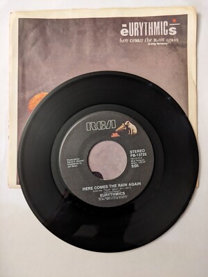 45rpm EURYTHMICS here comes the rain again(1983)RCA PB-13725 Excellent