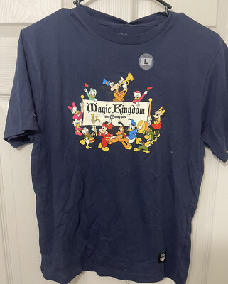 Disney 50th Anniversary Vans Collaboration Kids Large Shirt New