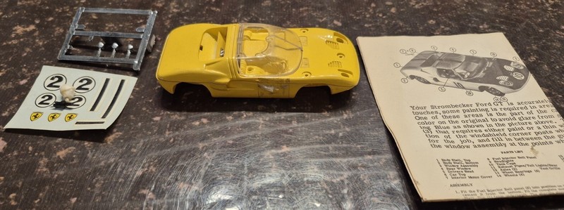 Strombecker 1/32 slot car Body Only 1960s Ford GT