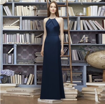 Lela Rose Bridesmaids Midnight Halter Long Formal Dress LR227 Womens Size 12 | eBay Lela Rose Bridesmaids Midnight Halter Long Formal Dress LR227 Womens Size 12 | eBay