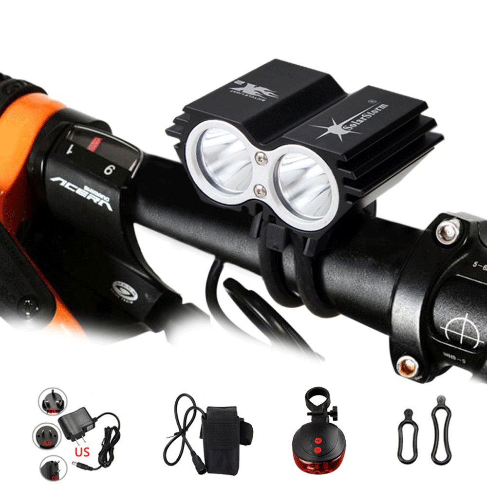 LED Vélo Lumière Phare Tête Feux Avant+Retour Sécurité Laser Arrière Lumière 1pc LED Vélo Lumière Phare Tête Feux Avant+Retour Sécurité Laser Arrière Arrière Laser Lumière 1pc 1a46a7
