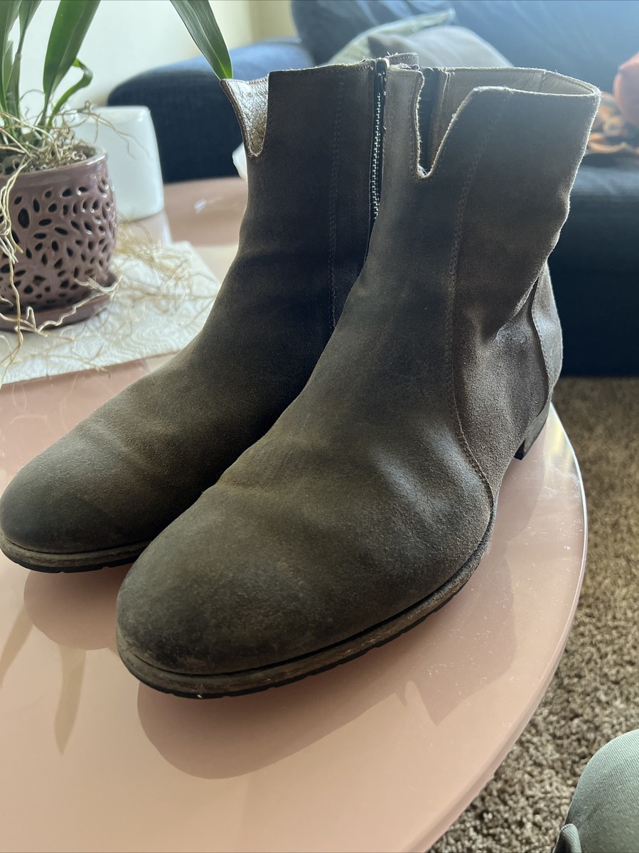 Billy Reid Mens Brown Paglia Boots Size Made In Italy