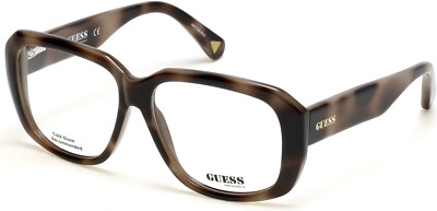 GUESS GU8240 053 Brown Havana Plastic Optical Eyeglasses Frame 58-14-140 #SmartG