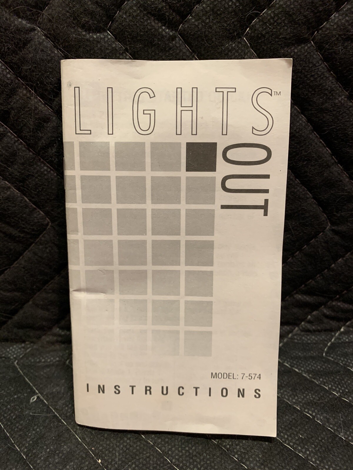 MANUAL for Lights Out Electronic Game by Tiger MANUAL ONLY 7574 eBay