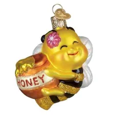 Old World Christmas BEE SWEET (12719) Glass Ornament w/OWC Box