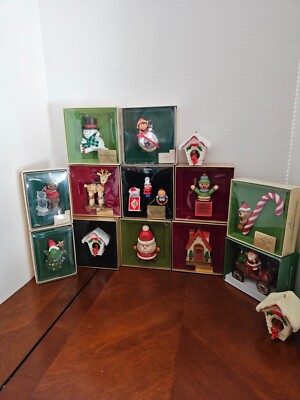 Various Vintage 1970'S & 80's Hallmark Tree Trimmer Collection Ornaments NIB/MIB