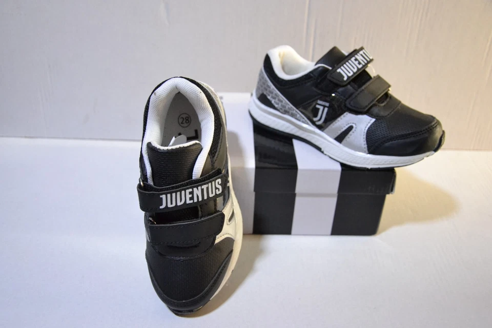 Scarpe Juventus bambino/ calzature a strappo in ecopelle comoda e leggera - Immagine 3 di 4