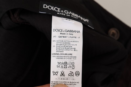 Dolce & Gabbana Pantalones Burdeos Algodón Elástico Flaco IT44/ W30/ XS - Picture 8 of 9