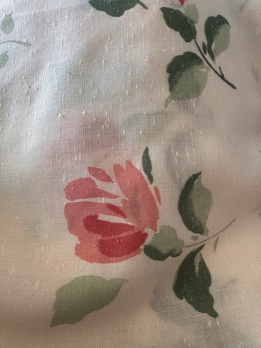 5 yards Wamsutta OTC Fabric Floral Flowers Cotton Slub Material Sewing - Picture 4 of 4