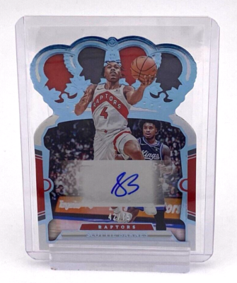 2023-24 Panini Crown Royale SP Scottie Barnes Auto Blue Crystal 