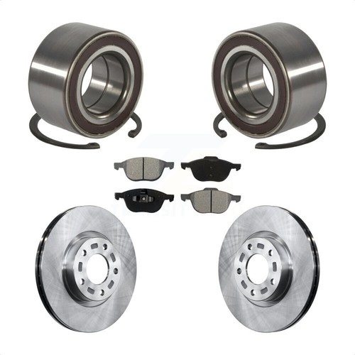 Transit Auto Front Wheel Bearing With Disc Brake Rotors & Pads Kit