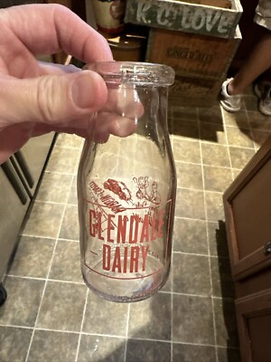 Glendale Dairy ACL Half Pint Milk Bottle Unknown Location