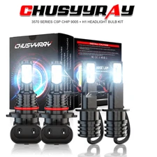 For Nissan Altima 2006-2005 Hi/Low Beam H1+9005 LED Headlight Kit Light Bulbs x4