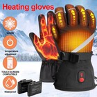 Electric Heated Gloves Winter Warm Non-Slip Touch Screen Bike Cycling Gloves NEW