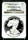 2010-W $1 Proof American Silver Eagle - NGC PF 69 Ultra Cameo  BS234