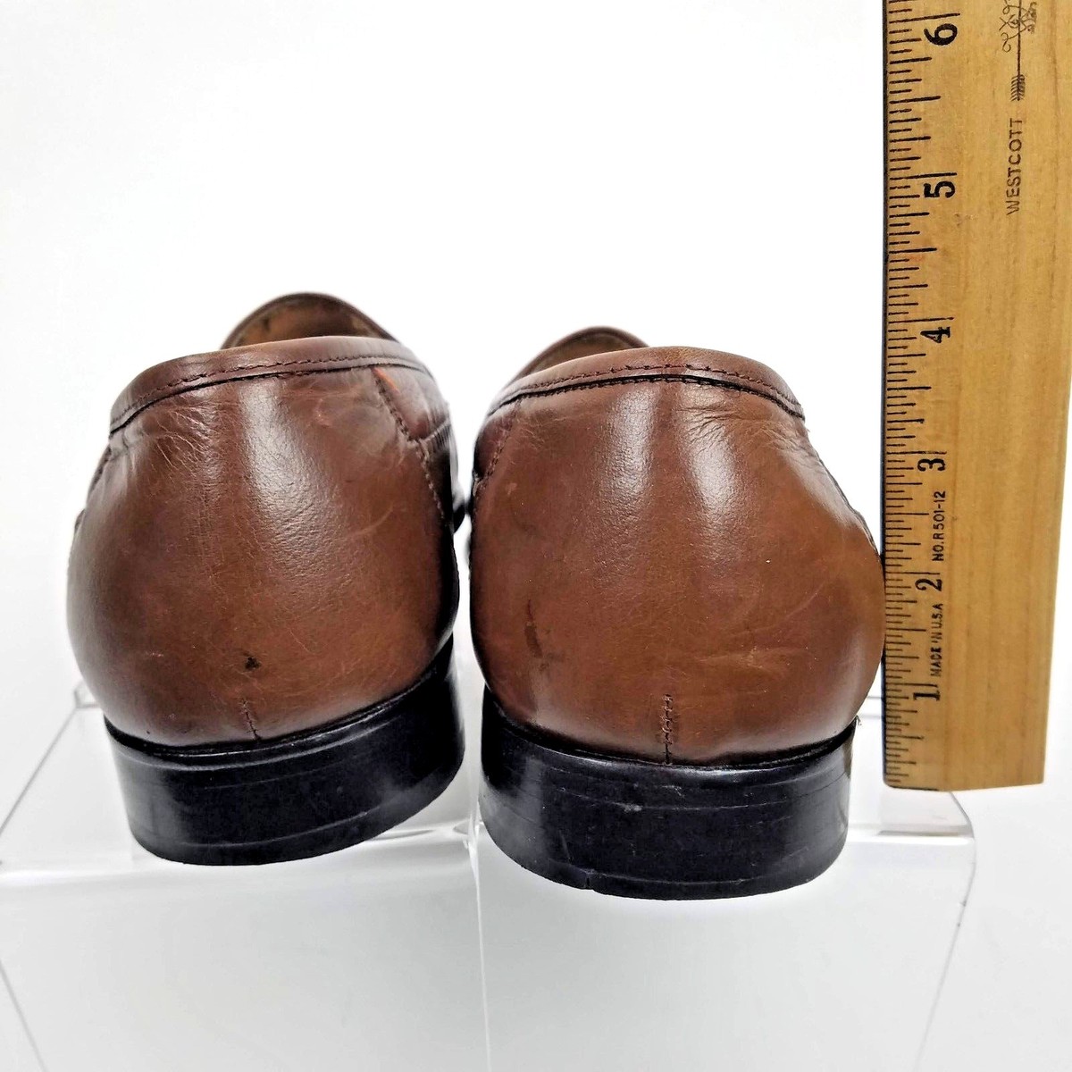 Brass Boot Mens Shoes Brown 11.5‎ Leather Loafers Tassel Slip On Dress Shoes Brass Boot Handmade Leather Tassel Kiltie Slip on Loafer Men  main image 2