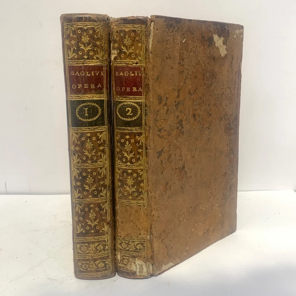 MEDECINE ANCIENNE 1788 - Georgii BAGLIVI - ANATOMIE - RELIURE - 2 VOL - LUMIÈRES - Photo 2/4