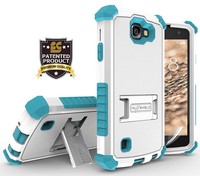 White Turquoise Tri-shield Case Cover Stand For Lg Optimus Zone-3 / K4 / Spree on sale White Turquoise Tri-shield Case Cover Stand For Lg Optimus Zone-3 / K4 / Spree on sale