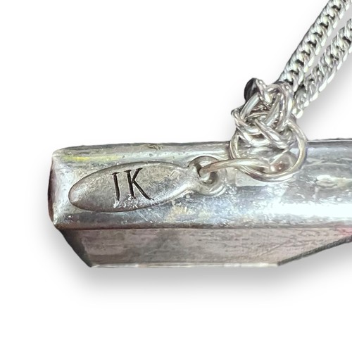 Jewel Kade Fleur De Lis Charm Pendant + Necklace France Map Handcrafted Pewter - Picture 8 of 8