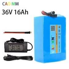 36V 16Ah Ebike Lithium Battery for 200W 500W 1000W Electric Bike Bicycle Motors
