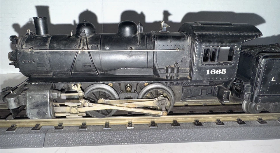 LIONEL O GAUGE 1665 STEAM SWITCHER LOCOMOTIVE W/2403B SLOPE BELL TENDER - Image 3 of 4