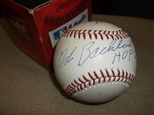 WWE WWF HOFer BOB BACKLUND SIGNED MLB WITH TWO INSCRIPTIONS