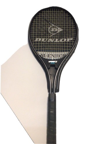 Housse De Raquette De Tennis Vintage John McEnroe - Dunlop Modèle B15 - Taiwan