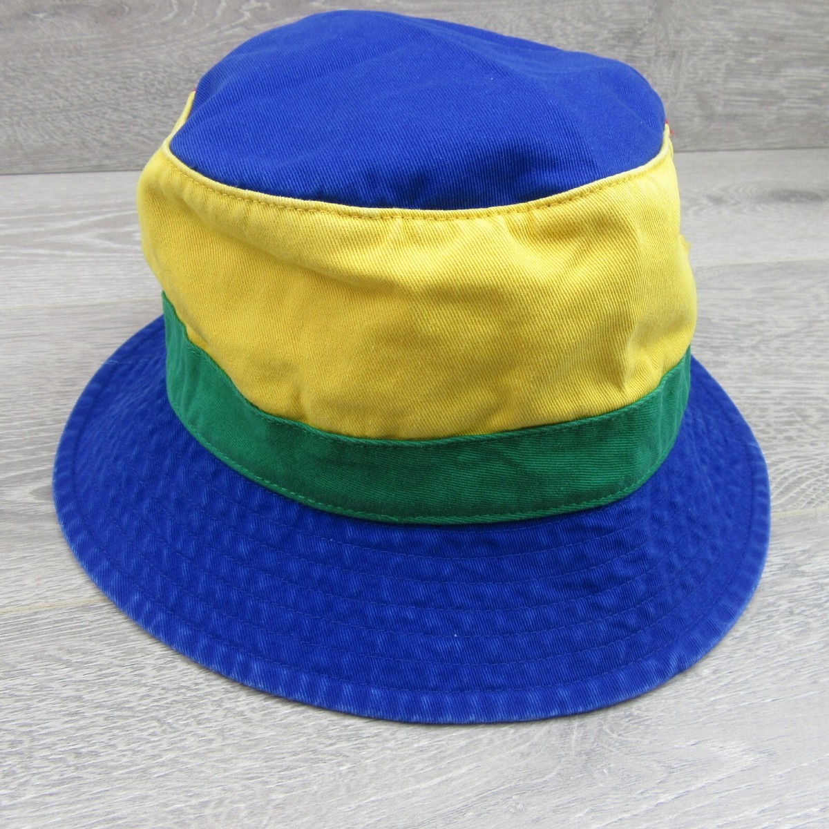 Polo Ralph Lauren Multi Color Block Bucket Hat Adult Size L