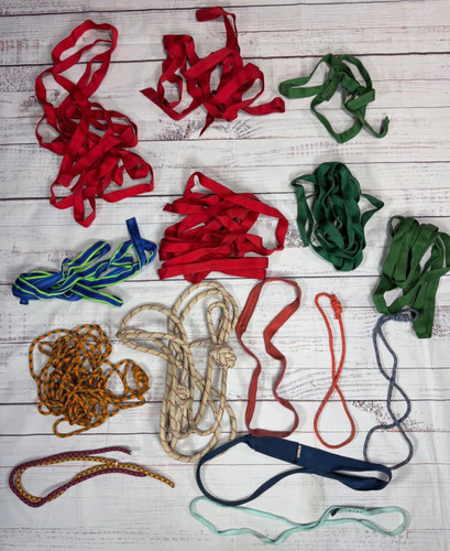 Vintage Rock Climbing Ropes Straps Lot Various Lengths Multicolors