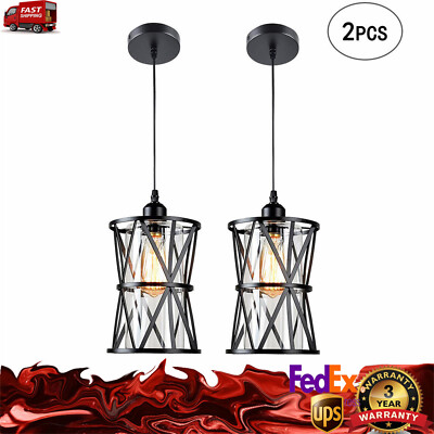 2PCS Pendant Light Kitchen Dining Room Island Industrial Ceiling Lamp Fixture ??