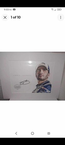 Jimmie Johnson Autographed Picture #48 Team Lowe's Racing Limited Edition Nascar - Picture 2 of 9