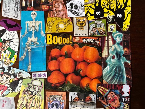 Halloween Spooky Scrapbooking Paper decoupage, collage, junk journal paper craft - Picture 5 of 11