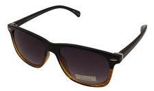 Perry Ellis Men BlackBrown Stripe Plastic Sunglass, Gradient Lens PE37 1
