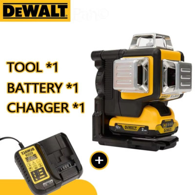 DeWalt DW089LG 12V Green Line 3 x 360 Laser Level Laser Battery + Charger