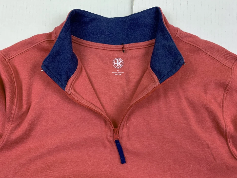 Sudadera JK J Caqui Auténtica Niños Talla XL Coral 1/4 Cremallera Manga Larga Foto 4 de 4