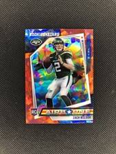 2021 Panini Rookies & Stars Zach Wilson Rookie Airborne Red Cracked Ice! Jets RC