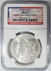 1904 O Morgan Silver Dollar NGC MS 62 Music City Collection Tennessee Pedigree