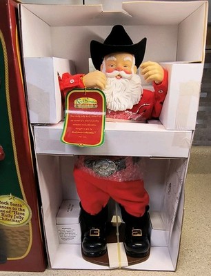 Holly Jolly Rock 62000 10 in Singing Hip-Swingin' Santa Cowboy