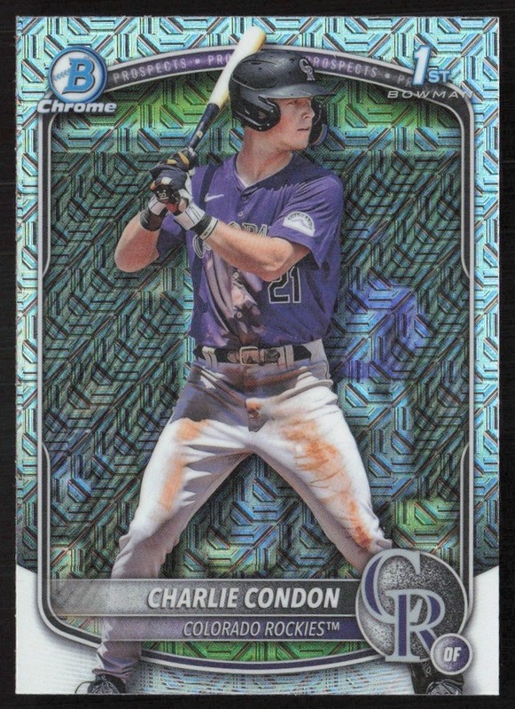 2025 Bowman Chrome Mojo Refractor Charlie Condon #BCP-75 GS1