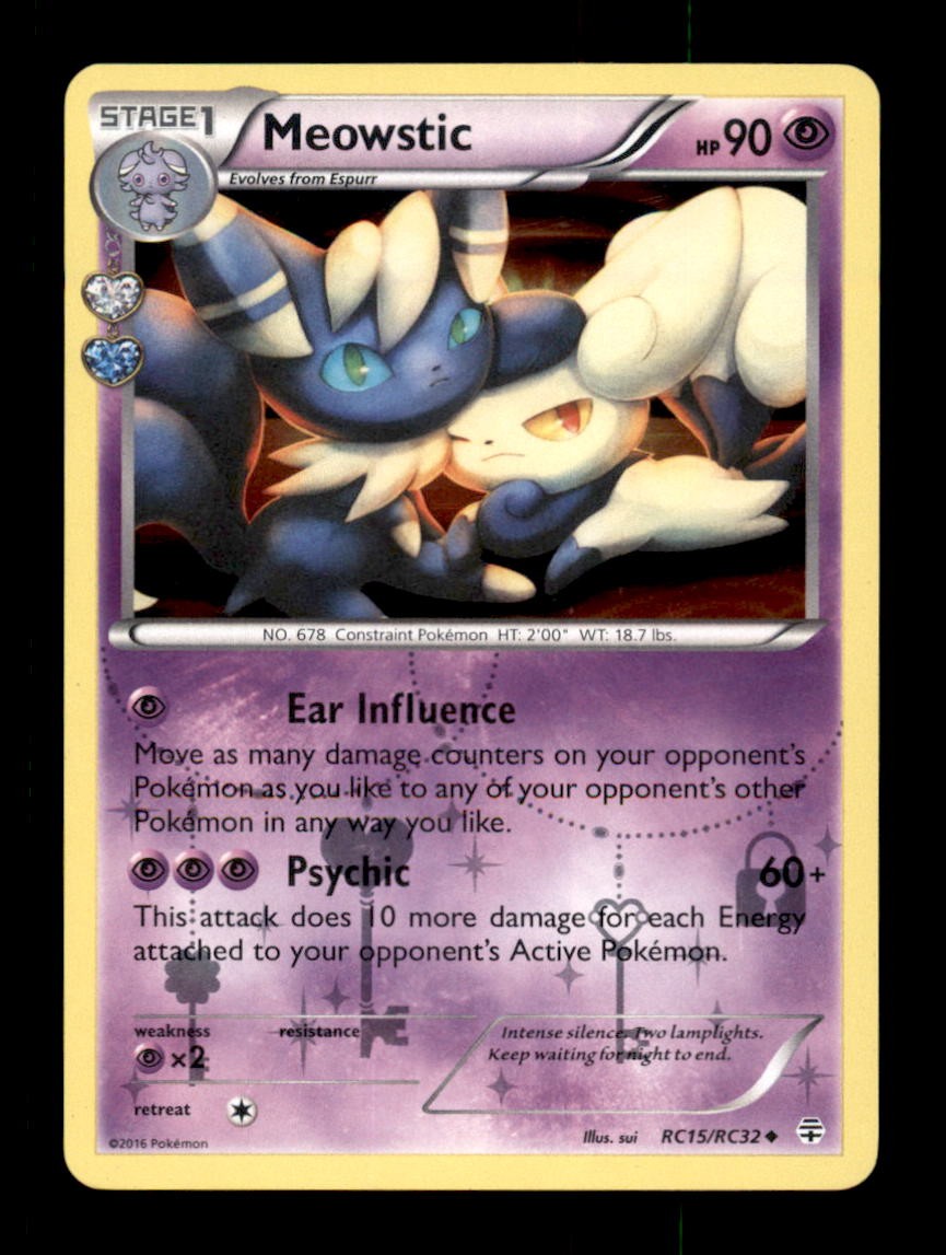 MEOWSTIC RC15/RC32 UC GENERATIONS POKEMON HOLO LP